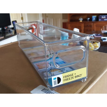 Interdesign iDesign Clear Storage Bin 4 in. H X 4 in. W X 14.5 in. D Stackable 70430